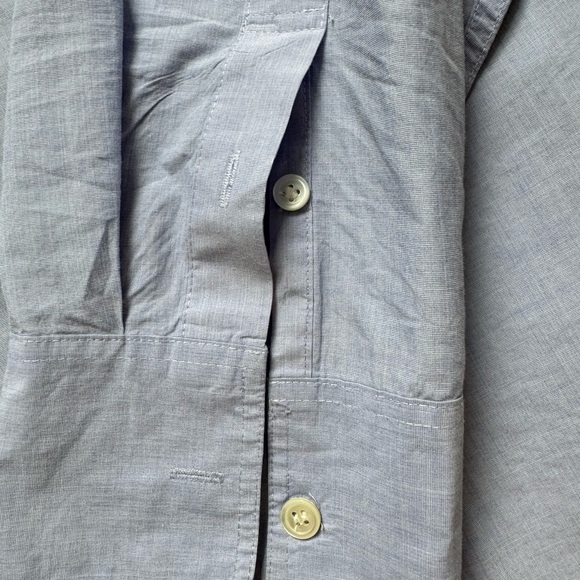 J Crew women’s cotton poplin shirt - oversized - L - heathered light blue - Picture 9 of 11